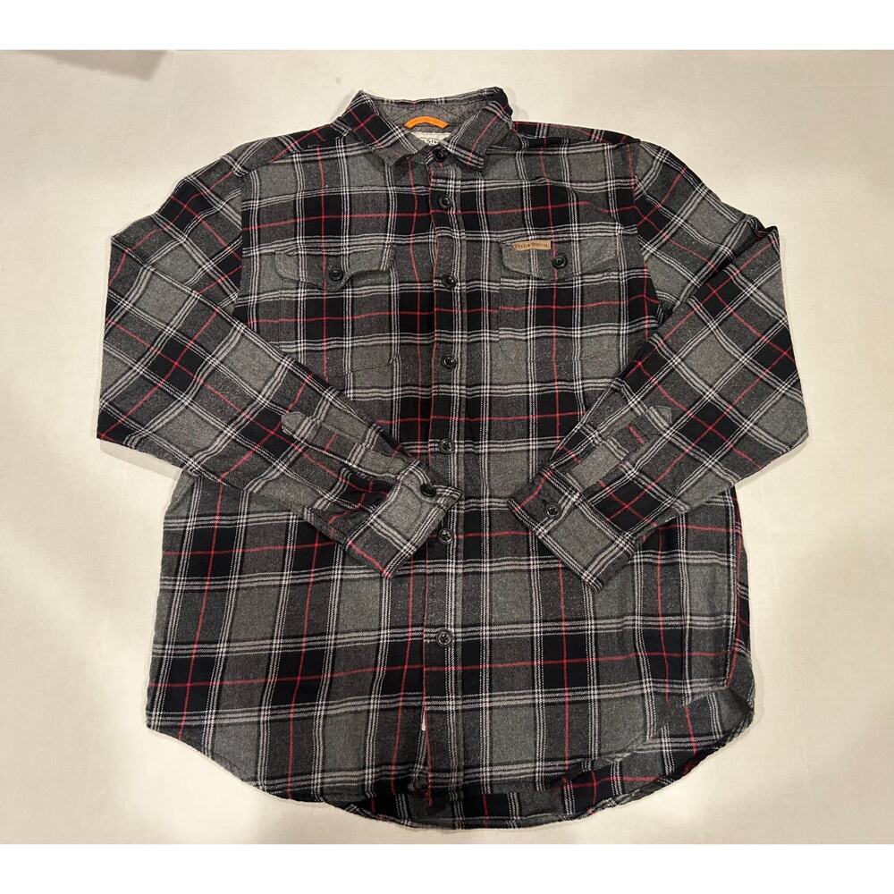 Field & Stream Flannel Shirt Mens Large Plaid Multicolor Long Sleeve